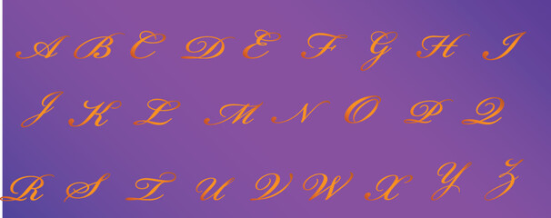  Calligraphy font, Bronze letters font, alphabet letter, font