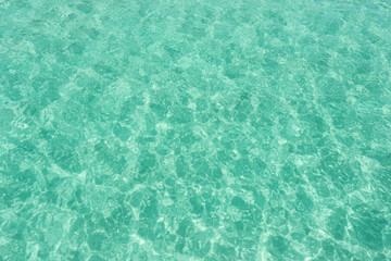 Textura da água verde do mar