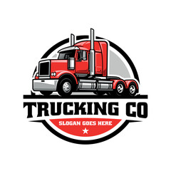 trucking company logo design