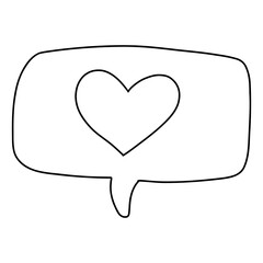 Lovely Heart Callout, Valentine's Day Callout, Callout of Love, Valentine Element