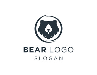 Obraz premium Logo design about Bear on a white background. created using the CorelDraw application.