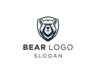 Logo design about Bear on a white background. created using the CorelDraw application.