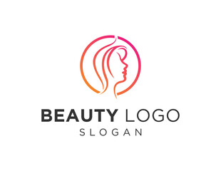 Logo design about Beauty on a white background. created using the CorelDraw application.