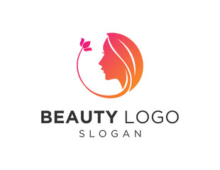 Fototapeta premium Logo design about Beauty on a white background. created using the CorelDraw application.