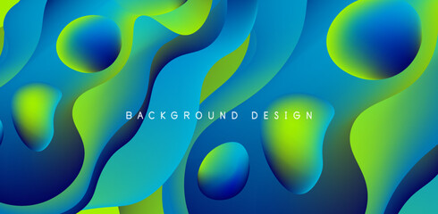 Fluid waves abstract background for covers, templates, flyers, placards, brochures, banners