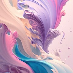 Fototapeta na wymiar Background Color Pastel Wallpaper.Generative AI