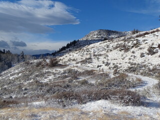 Snow scene near Ellemeham Mountain