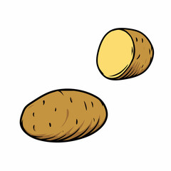 potato vegetable vector design