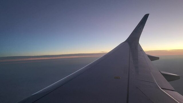 Airplane Wing at 30k Feet