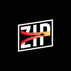 Zip Logo Design Concept Vector. Zip Logo Template