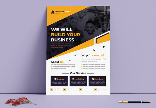 We Will Build Your Business Flyer Design