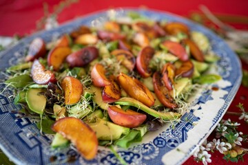 summer salad served up at christmas lunch in australia