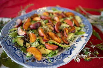 summer salad served up at christmas lunch in australia