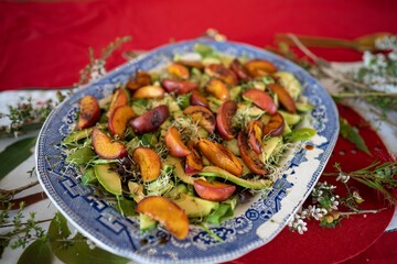 summer salad served up at christmas lunch in australia