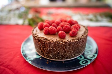 home delicious chocolate cheesecake baked in america