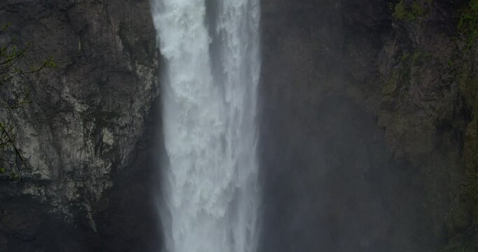Snoqualmie Falls Waterfall with Low Water Flow