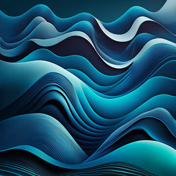 Colorful abstract waves © Nathalia Britto