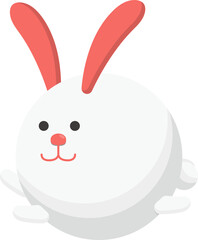 
Cute bunny cartoon comic character mascot