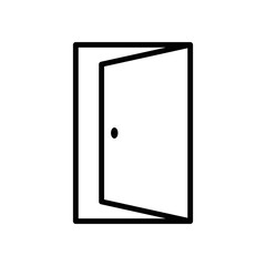 door icon vector design template in white background