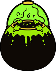 vintage halloween element illustration