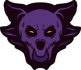 vintage halloween element illustration