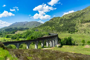 Cercles muraux Viaduc de Glenfinnan Glenfinnan Railway Viaduct in Scotland 