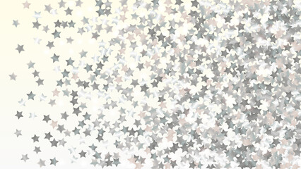 Realistic Background with Confetti of Glitter Star Particles. Sparkle Lights Texture. Celebration pattern. Light Spots. Star Dust. Christmass Design. Explosion of Confetti. Design for Advertisement.