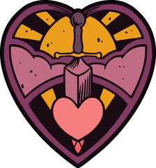 vintage halloween ornament illustration 