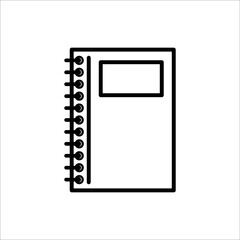 note book - stationery icon vector