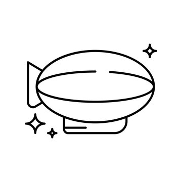 recommend clip art: Hot air balloon Transportation Icons with black outline style