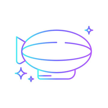 recommend clip art: Hot air balloon Transportation Icons with purple blue outline style