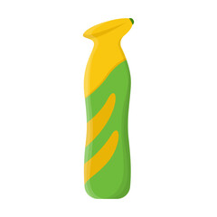 Air freshener with the smell of orange, lemon and citrus vector illustration. Liquid with fresh smell in bottle, diffuser or spray isolated on white background