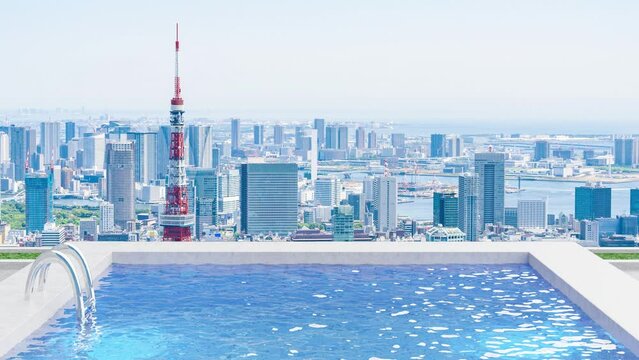 東京のプール付きホテル　Resort hotel with private pool