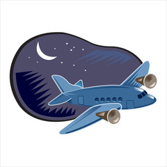 Plane isolated on a white background in EPS10