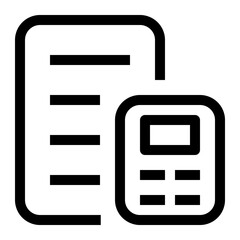 Calculation line icon