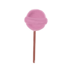 watercolor candy chupa-chups, isolated watercolor illustrations lollipops