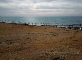 Fototapeta na wymiar View of the Caspian Sea.