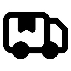 Delivery Car glyph icon