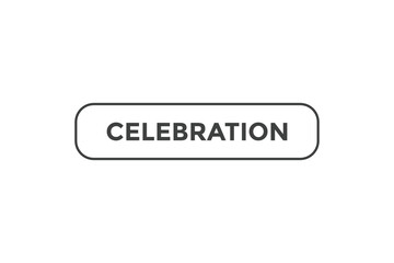 Celebration button web banner templates. Vector Illustration
