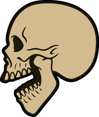 Vintage Skull Element 