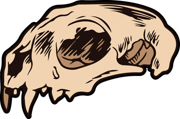 Vintage Skull Element 