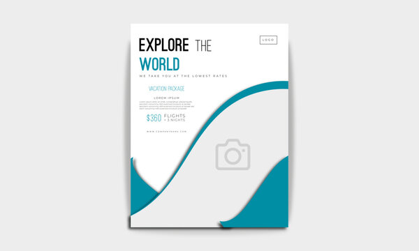 Travel Flyer Design Template.