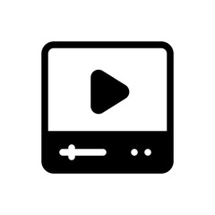 video glyph icon