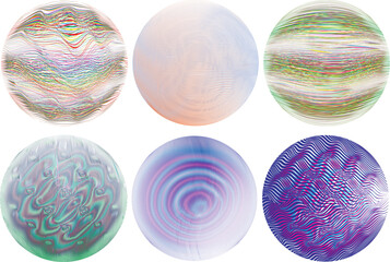 Set of spheres . Lines constructed transparent sphere .Vector  .Technology sphere Logo . Design element for posters, social media, templates, flyers, brochures . Abstract trendy transparent circles