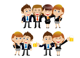 Friends and friendly relation concept 