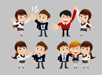 Friends and friendly relation concept 