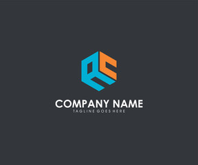 ABC initial icon logo design