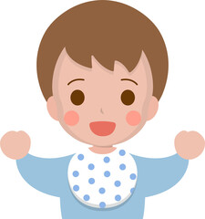 Cute little boy happy smiling