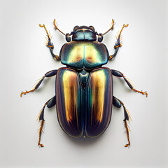 Beetle. Taxidermy. Generative art