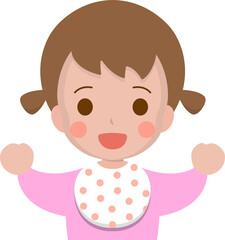 Cute little girl happy smiling